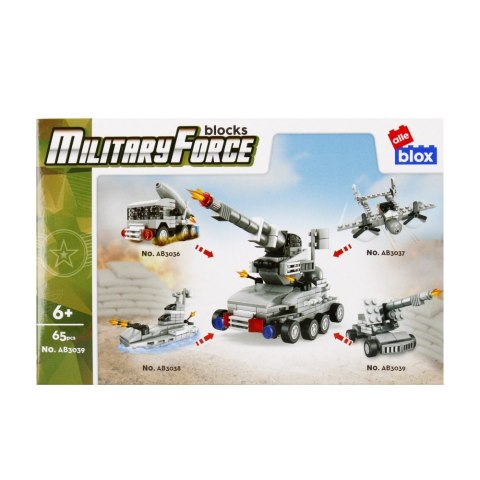 Klocki konstrukcyjne 65 elementów Military alleBLOX 492868