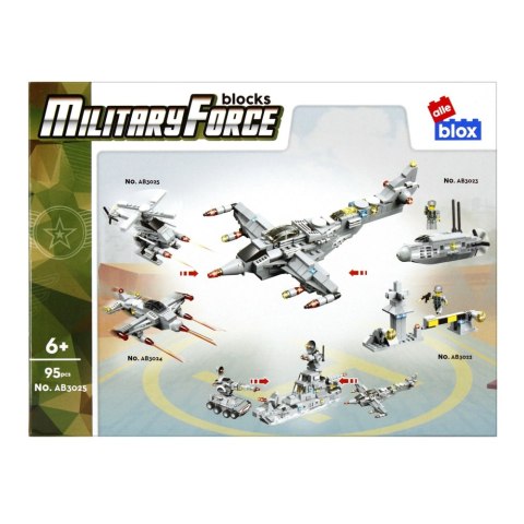 Klocki konstrukcyjne 95 elementów Military alleBLOX 492855