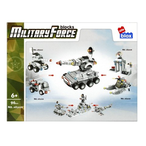 Klocki konstrukcyjne 96 elementów Military alleBLOX 492860