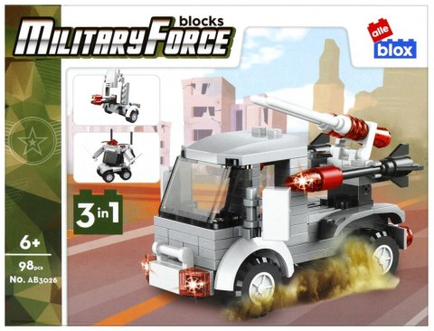 Klocki konstrukcyjne 98 elementów Military alleBLOX 492857