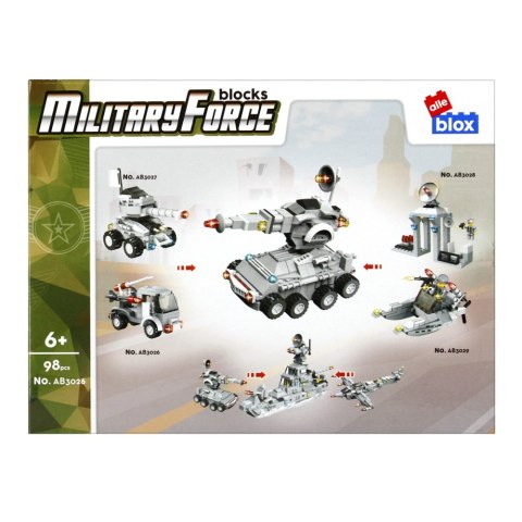 Klocki konstrukcyjne 98 elementów Military alleBLOX 492857