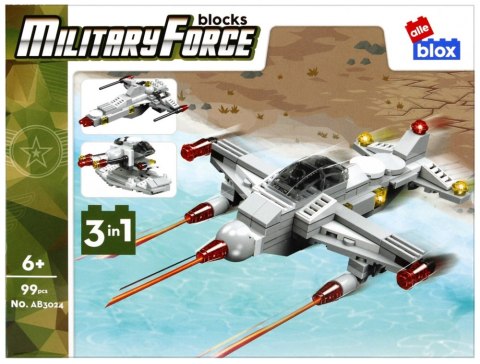 Klocki konstrukcyjne 99 elementów Military alleBLOX 492852