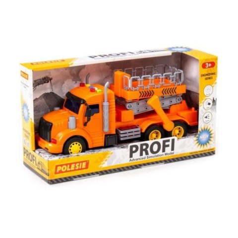 Auto ciężarowe z podnośnikiem dzwięk/światło P/B 33x11x18 WADER POLESIE 89779