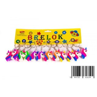 Brelok gumowy Jednorożec 5 cm 194 PBH A 12 TOYS 0208I MID