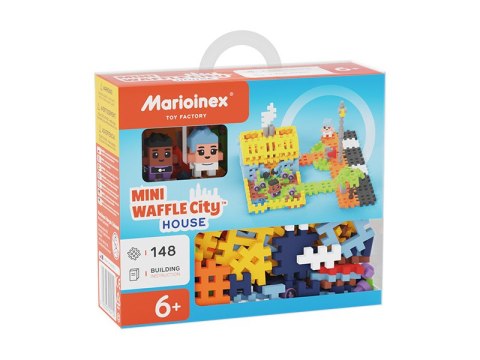 Klocki konstrukcyjne Mini Waffle 148 elementów City Dom MARIOINEX 904152