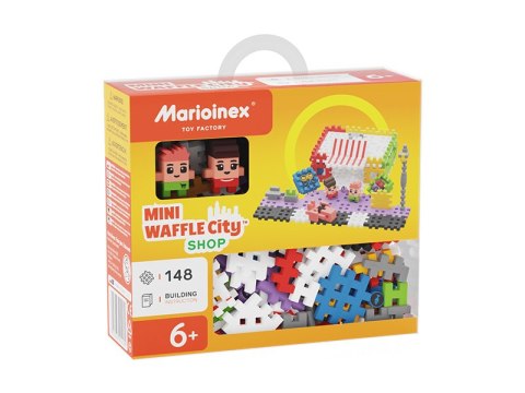 Klocki konstrukcyjne Mini Waffle 148 elementów City Sklep MARIOINEX 904169