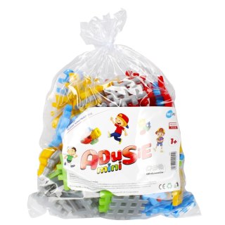 Klocki konstrukcyjne Wafle mini 130 elementów Adusie CZAKO 409410