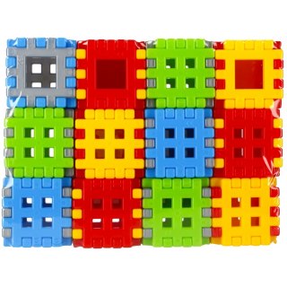 Klocki konstrukcyjne Wafle mini 72 elementy Adusie CZAKO 409380