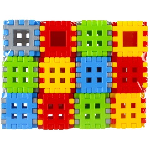 Klocki konstrukcyjne Wafle mini 72 elementy Adusie CZAKO 409380
