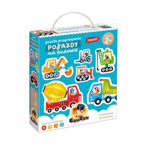 PUZZLE PROGRESYWNE POJAZDY NA BUDOWIE 2 CZUCZU