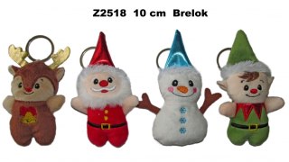 Pluszak Zwierzęta świąteczne brelok 10 cm SUN-DAY Z2518