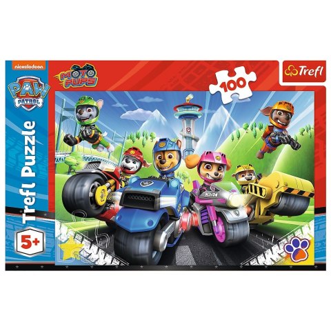 Puzzle 100 elementów Psi Patrol na motorach TREFL 16430 TREF