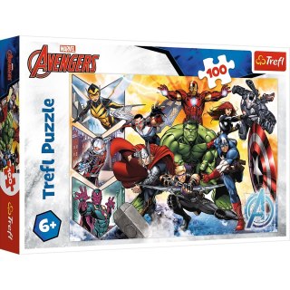 Puzzle 100 elementów Siła Avengersów TREFL 16431 TREF