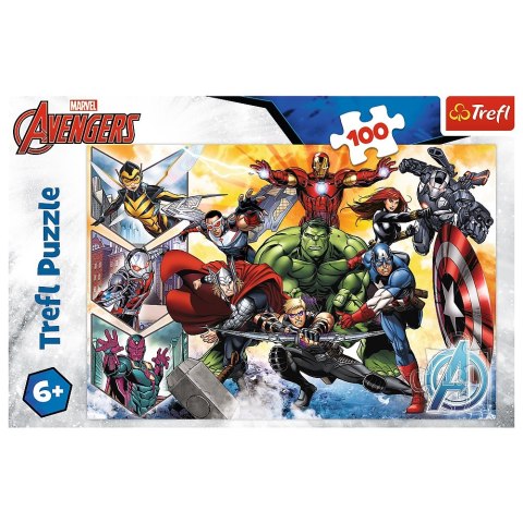 Puzzle 100 elementów Siła Avengersów TREFL 16431 TREF