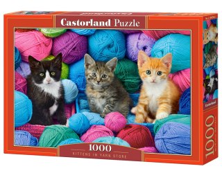 Puzzle 1000 elementów Kittens in Yarn Store CASTORLAND C-104796