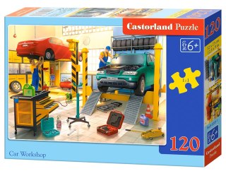 Puzzle 120 elementów Car Workshop CASTORLAND B-13531