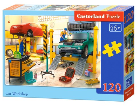 Puzzle 120 elementów Car Workshop CASTORLAND B-13531