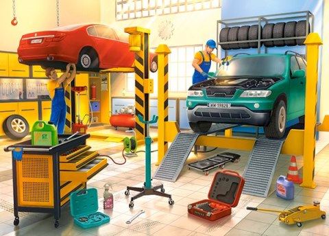 Puzzle 120 elementów Car Workshop CASTORLAND B-13531