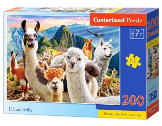 Puzzle 200 elementów Llamas Selfie CASTORLAND B-222193