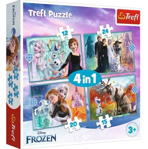 Puzzle 4W1 Trefl Niezwykły Świat Frozen PUD TREFL 34381 TR