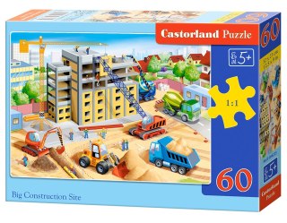Puzzle 60 elementów Big Construction Site CASTORLAND B-066223