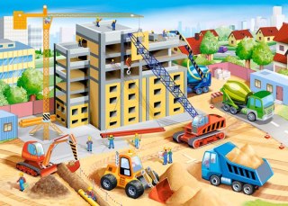 Puzzle 60 elementów Big Construction Site CASTORLAND B-066223