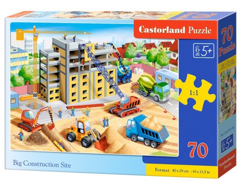 Puzzle 70 elementów Big Construction Site CASTORLAND B-070138