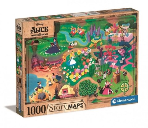 Puzzle Clementoni 1000 elementów Maps Alicja 39667