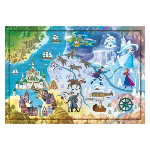 Puzzle Clementoni 1000 elementów Maps Frozen 39666