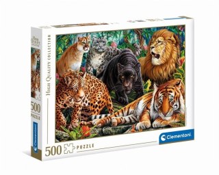 Puzzle Clementoni 500 elementów 35126 Wild Cats PUD 35126