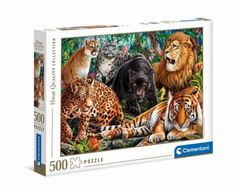 Puzzle Clementoni 500 elementów 35126 Wild Cats PUD 35126