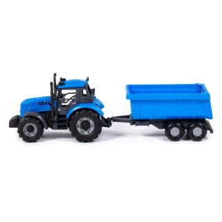 Traktor z akcesoriami Progress niebieski WADER POLESIE 91277 WADP