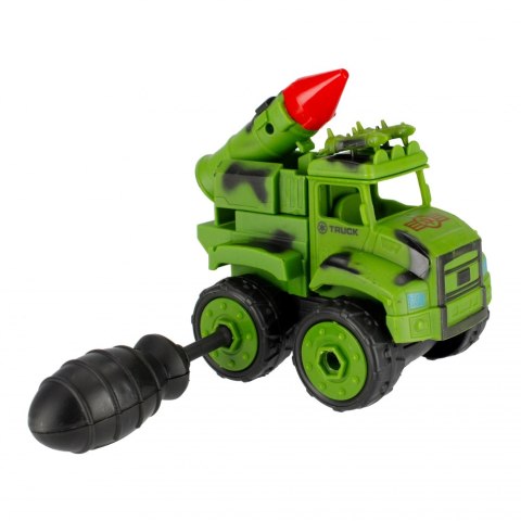 Auto Wojskowe do skręcania z akcesoriami MEGA CREATIVE 502154
