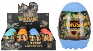 Dinozaur do skręcania w jajku mix wzorów MEGA CREATIVE 502354