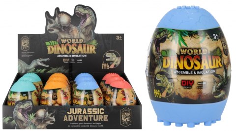 Dinozaur do skręcania w jajku mix wzorów MEGA CREATIVE 502354