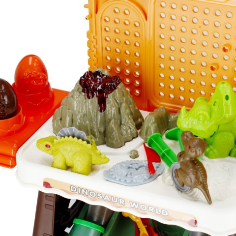 Masa plastyczna z akcesoriami Dino stolik MEGA CREATIVE 499246
