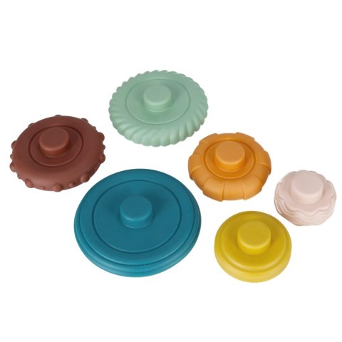 Piramidka edukacyjna pastelowa BAM BAM 500692