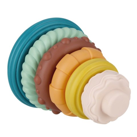 Piramidka edukacyjna pastelowa BAM BAM 500692