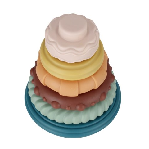 Piramidka edukacyjna pastelowa BAM BAM 500692