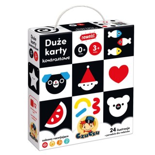 DUŻE KARTY KONTRASTOWE 0 MIES. ,3 MIES. CZUCZU