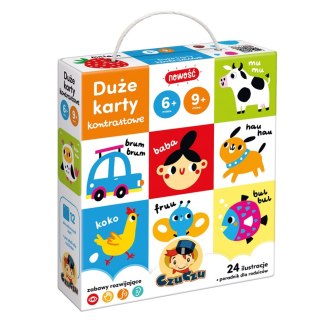 DUŻE KARTY KONTRASTOWE 6 MIES. , 9 MIES. CZUCZU