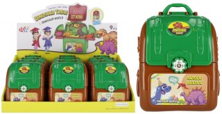 Dinozaur z akcesoriami w plecaku MEGA CREATIVE 510461