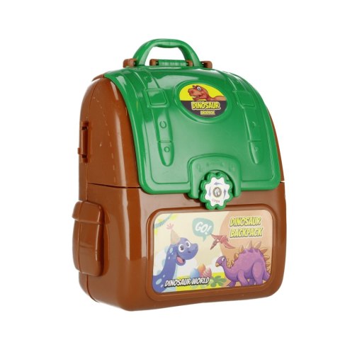 Dinozaur z akcesoriami w plecaku MEGA CREATIVE 510461
