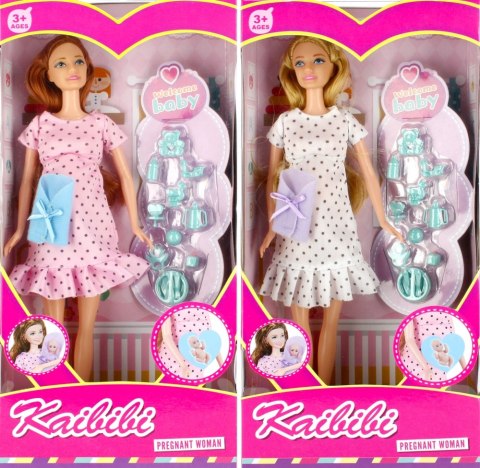 Lalka 29 cm w ciąży mix MEGA CREATIVE 502555