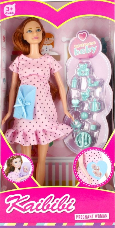 Lalka 29 cm w ciąży mix MEGA CREATIVE 502555