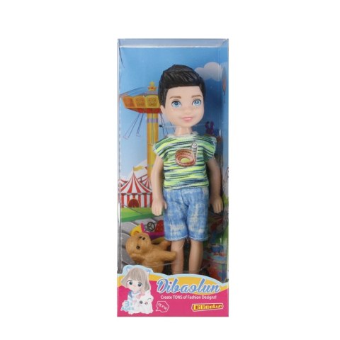 Lalka chłopiec 13cm z akcesoriami mix MEGA CREATIVE 510719