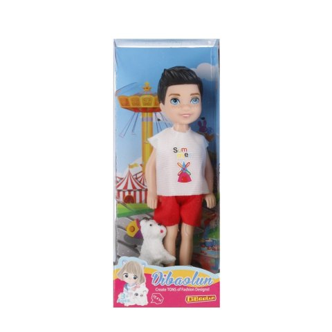 Lalka chłopiec 13cm z akcesoriami mix MEGA CREATIVE 510719