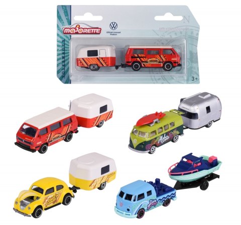 Majorette VW z przyczepką 4 rodz