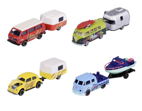 Majorette VW z przyczepką 4 rodz