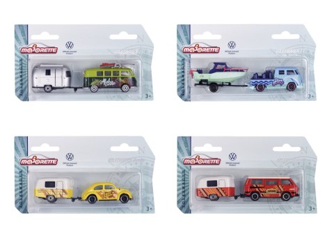 Majorette VW z przyczepką 4 rodz